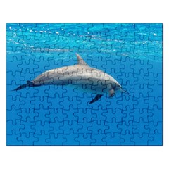 Dolphin 3 Rectangular Jigsaw Puzzl by trendistuff