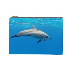 Dolphin 3 Cosmetic Bag (large)  by trendistuff