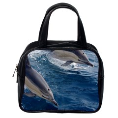 Dolphin 4 Classic Handbags (one Side) by trendistuff