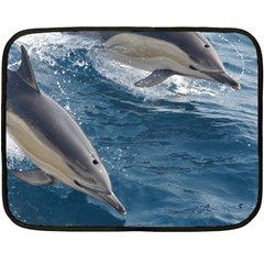 Dolphin 4 Fleece Blanket (mini) by trendistuff