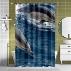 Dolphin 4 Shower Curtain 48  X 72  (small)  by trendistuff