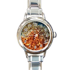 Fire Coral 1 Round Italian Charm Watch by trendistuff