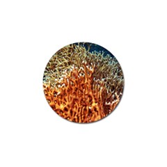 Fire Coral 1 Golf Ball Marker by trendistuff