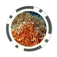 Fire Coral 1 Poker Chip Card Guard by trendistuff