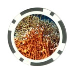 FIRE CORAL 1 Poker Chip Card Guard Front