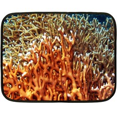 Fire Coral 1 Fleece Blanket (mini) by trendistuff