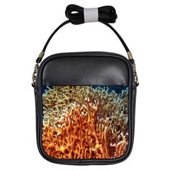 Fire Coral 1 Girls Sling Bags by trendistuff