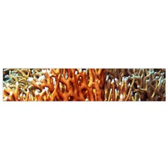 Fire Coral 1 Small Flano Scarf by trendistuff