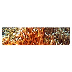 Fire Coral 1 Satin Scarf (oblong) by trendistuff