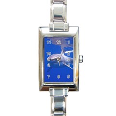 Great White Shark 4 Rectangle Italian Charm Watch by trendistuff