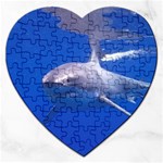 GREAT WHITE SHARK 4 Jigsaw Puzzle (Heart) Front