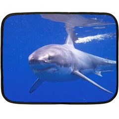 Great White Shark 4 Fleece Blanket (mini) by trendistuff