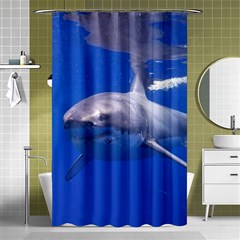 Great White Shark 4 Shower Curtain 48  X 72  (small)  by trendistuff