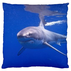 Great White Shark 4 Large Cushion Case (two Sides) by trendistuff