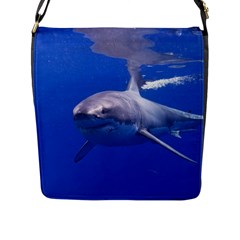 Great White Shark 4 Flap Messenger Bag (l)  by trendistuff