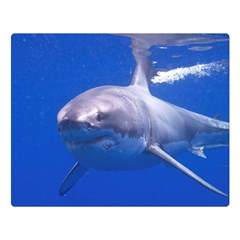 Great White Shark 4 Double Sided Flano Blanket (large)  by trendistuff