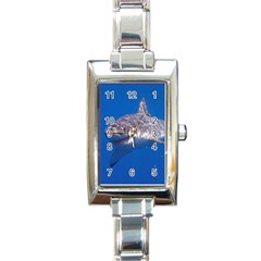 Great White Shark 5 Rectangle Italian Charm Watch by trendistuff