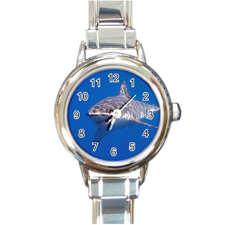 GREAT WHITE SHARK 5 Round Italian Charm Watch