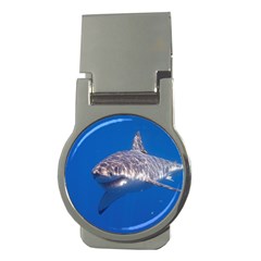 GREAT WHITE SHARK 5 Money Clips (Round) 