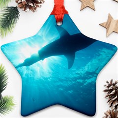 Great White Shark 6 Ornament (star) by trendistuff