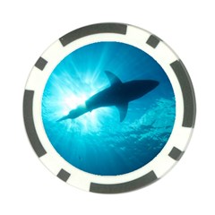 Great White Shark 6 Poker Chip Card Guard by trendistuff