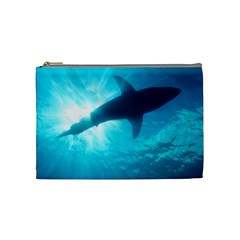 Great White Shark 6 Cosmetic Bag (medium)  by trendistuff