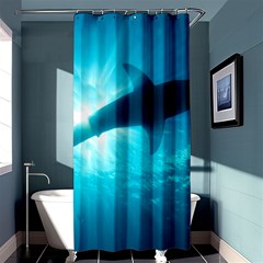 Great White Shark 6 Shower Curtain 36  X 72  (stall)  by trendistuff