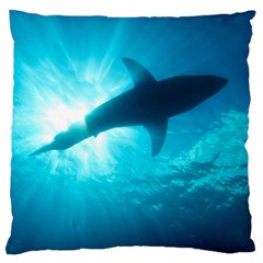 Great White Shark 6 Large Cushion Case (one Side) by trendistuff