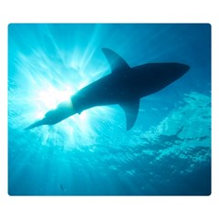 Great White Shark 6 Double Sided Flano Blanket (small)  by trendistuff