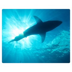 Great White Shark 6 Double Sided Flano Blanket (medium)  by trendistuff