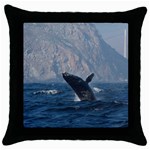 HUMPBACK 1 Throw Pillow Case (Black)