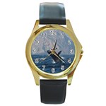 HUMPBACK 1 Round Gold Metal Watch