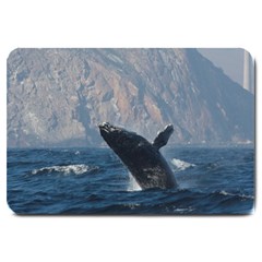 Humpback 1 Large Doormat  by trendistuff