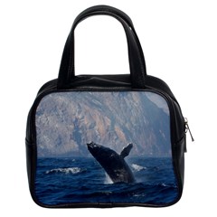 Humpback 1 Classic Handbags (2 Sides) by trendistuff