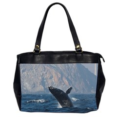 Humpback 1 Office Handbags (2 Sides)  by trendistuff