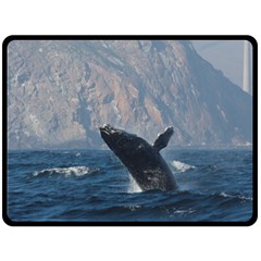 Humpback 1 Fleece Blanket (large)  by trendistuff