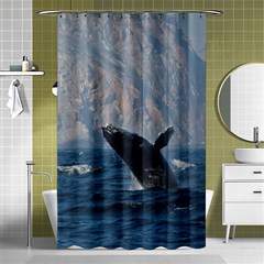 Humpback 1 Shower Curtain 48  X 72  (small)  by trendistuff