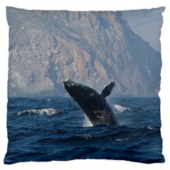 Humpback 1 Large Cushion Case (two Sides) by trendistuff