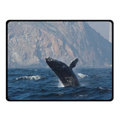 Humpback 1 Double Sided Fleece Blanket (small)  by trendistuff