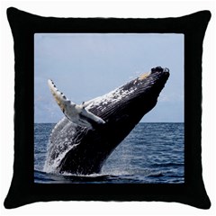 Humpback 2 Throw Pillow Case (black) by trendistuff