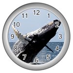 HUMPBACK 2 Wall Clocks (Silver) 