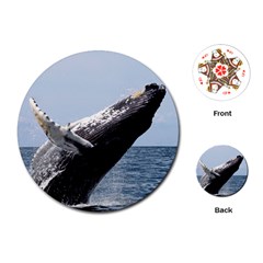 Humpback 2 Playing Cards (round)  by trendistuff