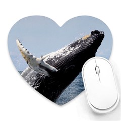 Humpback 2 Heart Mousepads