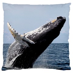 Humpback 2 Large Cushion Case (two Sides) by trendistuff