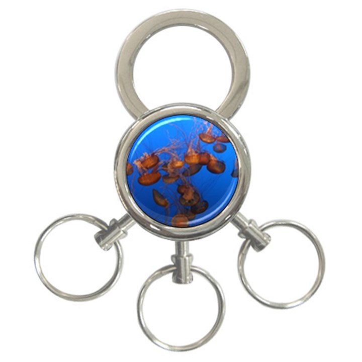 JELLYFISH AQUARIUM 3-Ring Key Chains