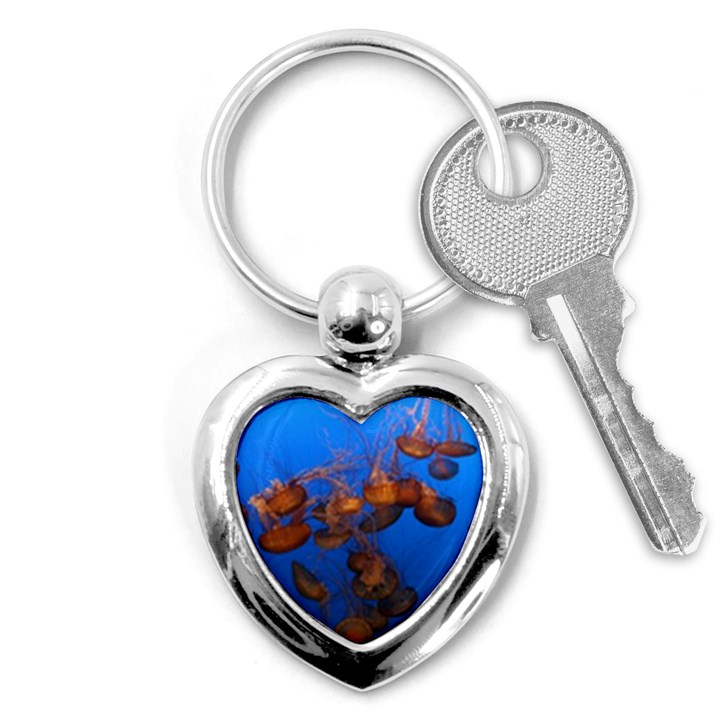 JELLYFISH AQUARIUM Key Chains (Heart) 