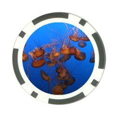 Jellyfish Aquarium Poker Chip Card Guard by trendistuff