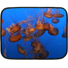 Jellyfish Aquarium Fleece Blanket (mini) by trendistuff