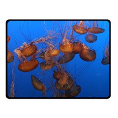 Jellyfish Aquarium Double Sided Fleece Blanket (small)  by trendistuff