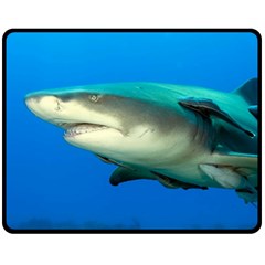 Lemon Shark Fleece Blanket (medium)  by trendistuff